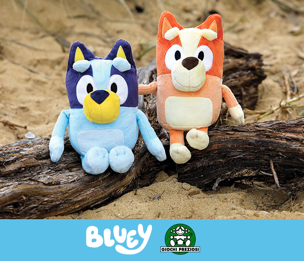 Giochi Preziosi BLY06100 BLY06100 - Bluey Soft Plush Toy - 20 cm Tall -  Just Like Cartoon - For Children 3 Years Old, Colourful